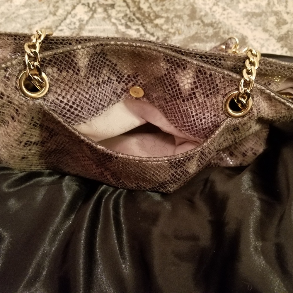 Michael Kors Python Embossed Tote Bag - image 3